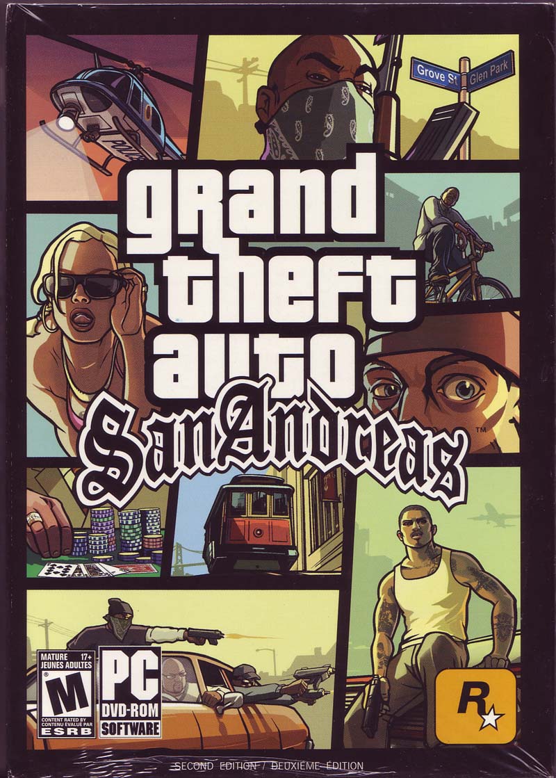 Classic GTA: San Andreas PC box art nostalgia